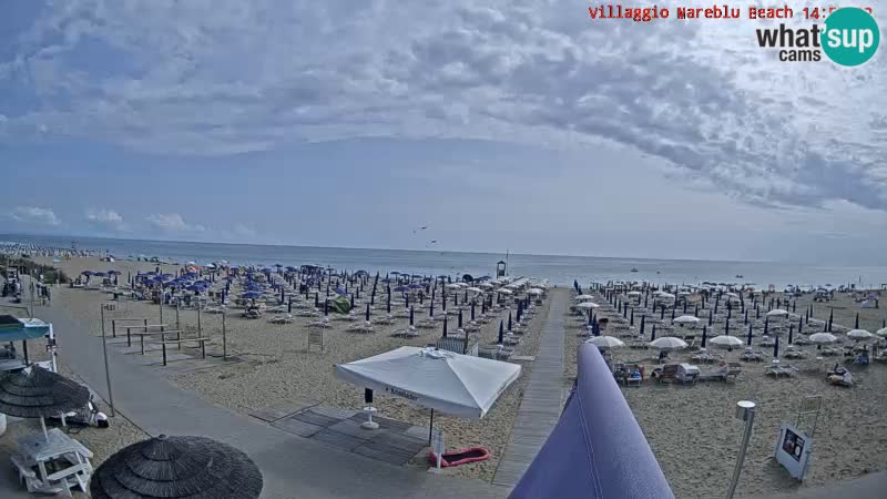 The beach Livecam Villaggio Mare Blu Bibione Pineda – Italy
