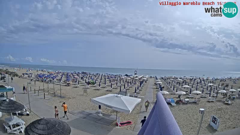 The beach Livecam Villaggio Mare Blu Bibione Pineda – Italy