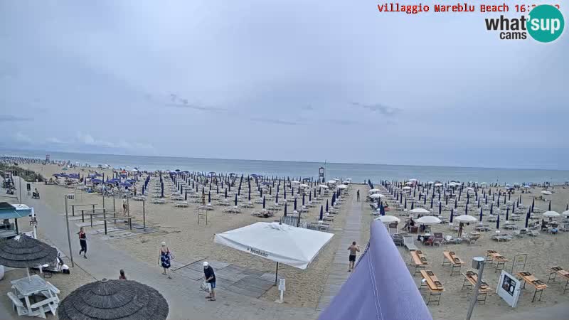 The beach Livecam Villaggio Mare Blu Bibione Pineda – Italy