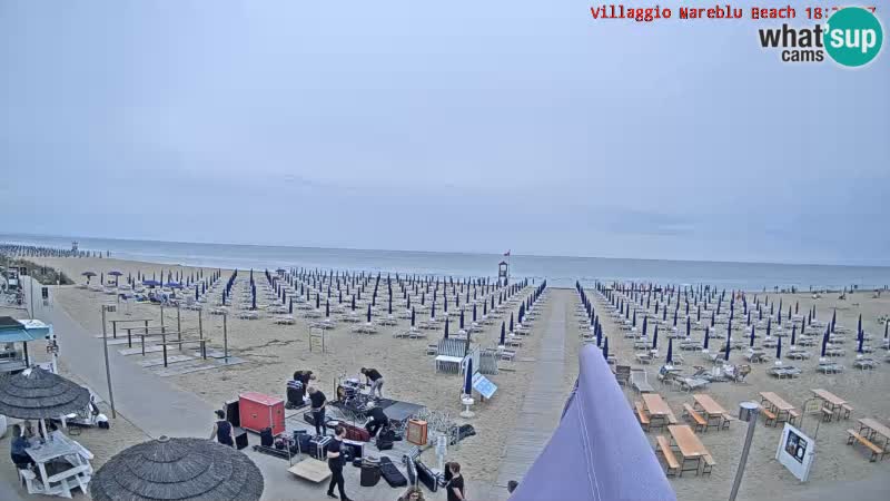 The beach Livecam Villaggio Mare Blu Bibione Pineda – Italy