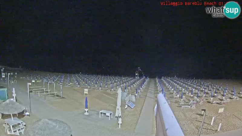 Webcam en direct de la plage Villaggio Mare Blu Bibione Pineda – Italie