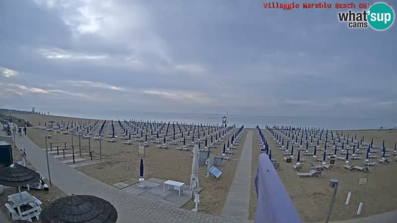The beach Livecam Villaggio Mare Blu Bibione Pineda – Italy