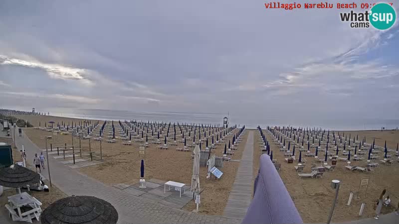 Spiaggia Webcam Villaggio Mare Blu Bibione Pineda