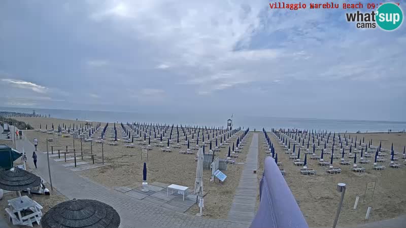 The beach Livecam Villaggio Mare Blu Bibione Pineda – Italy