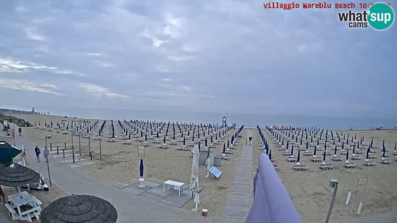 The beach Livecam Villaggio Mare Blu Bibione Pineda – Italy