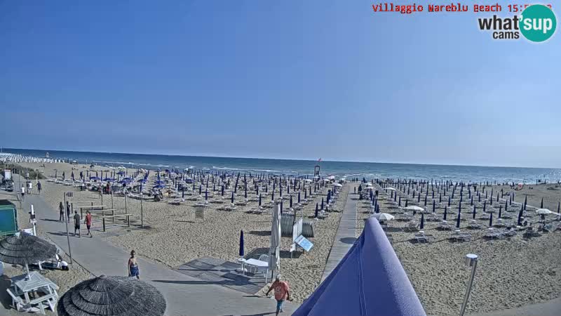 Der Strand Villaggio Mare Blu webcam Bibione Pineda – Italien