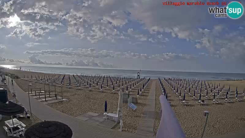 Der Strand Villaggio Mare Blu webcam Bibione Pineda – Italien