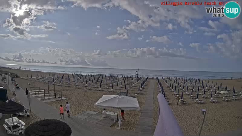 Der Strand Villaggio Mare Blu webcam Bibione Pineda – Italien