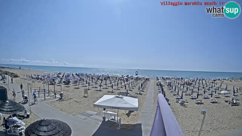 The beach Livecam Villaggio Mare Blu Bibione Pineda – Italy