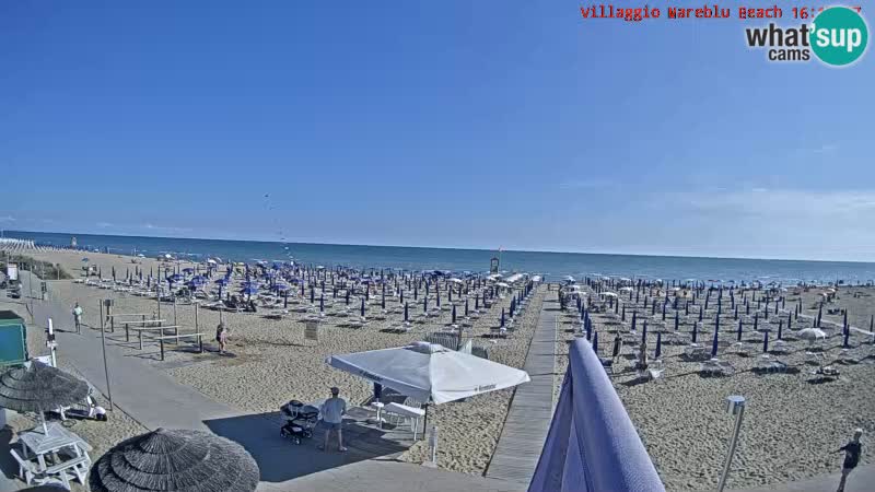 The beach Livecam Villaggio Mare Blu Bibione Pineda – Italy