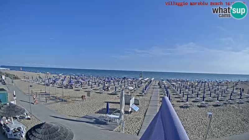 The beach Livecam Villaggio Mare Blu Bibione Pineda – Italy