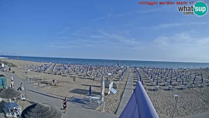 Spiaggia Webcam Villaggio Mare Blu Bibione Pineda