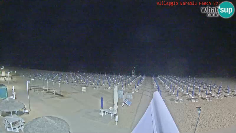 Webcam en direct de la plage Villaggio Mare Blu Bibione Pineda – Italie