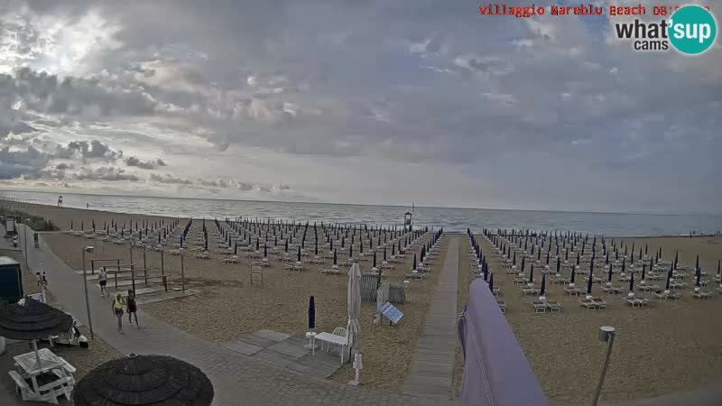 The beach Livecam Villaggio Mare Blu Bibione Pineda – Italy