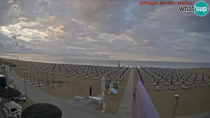 The beach Livecam Villaggio Mare Blu Bibione Pineda – Italy