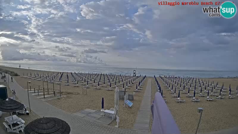 Der Strand Villaggio Mare Blu webcam Bibione Pineda – Italien