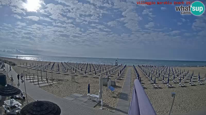 The beach Livecam Villaggio Mare Blu Bibione Pineda – Italy