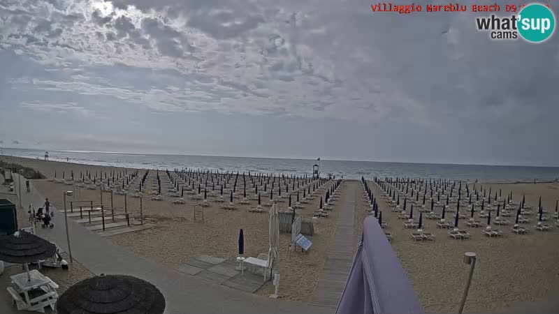 Spiaggia Webcam Villaggio Mare Blu Bibione Pineda