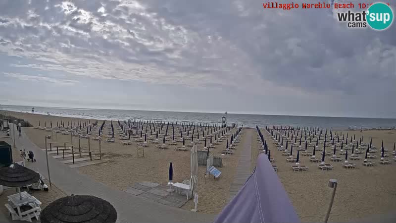 Spiaggia Webcam Villaggio Mare Blu Bibione Pineda