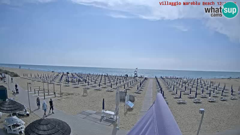 The beach Livecam Villaggio Mare Blu Bibione Pineda – Italy