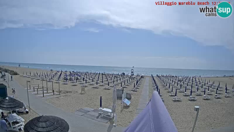 The beach Livecam Villaggio Mare Blu Bibione Pineda – Italy