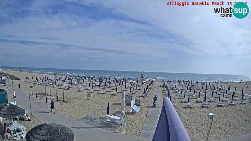 Der Strand Villaggio Mare Blu webcam Bibione Pineda – Italien