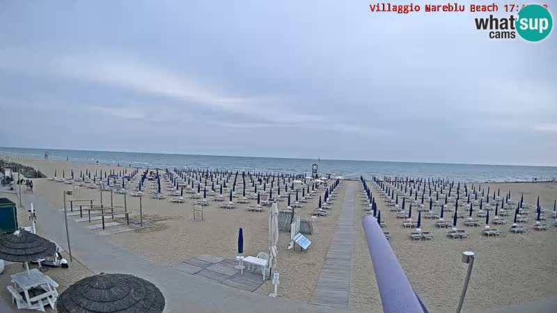 Spiaggia Webcam Villaggio Mare Blu Bibione Pineda