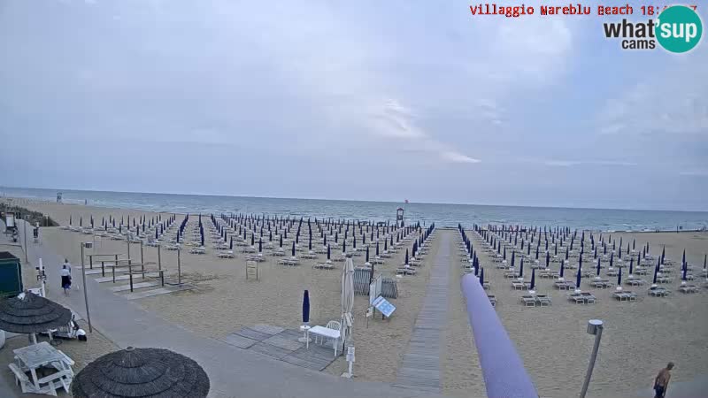 The beach Livecam Villaggio Mare Blu Bibione Pineda – Italy