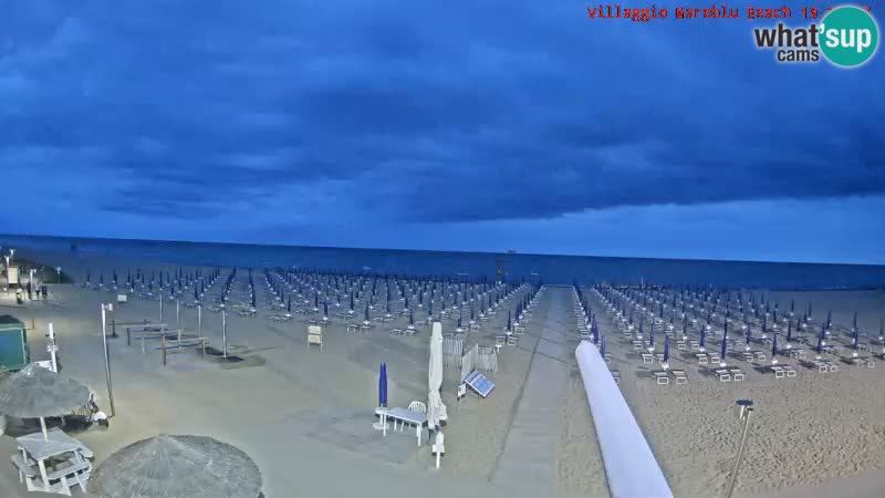 Playa webcam en vivo Villaggio Mare Blu Bibione Pineda – Italia