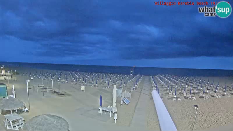 The beach Livecam Villaggio Mare Blu Bibione Pineda – Italy