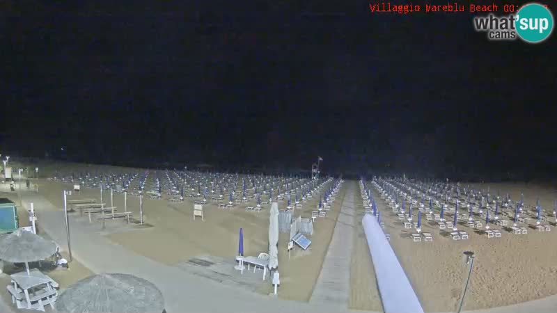 Webcam en direct de la plage Villaggio Mare Blu Bibione Pineda – Italie