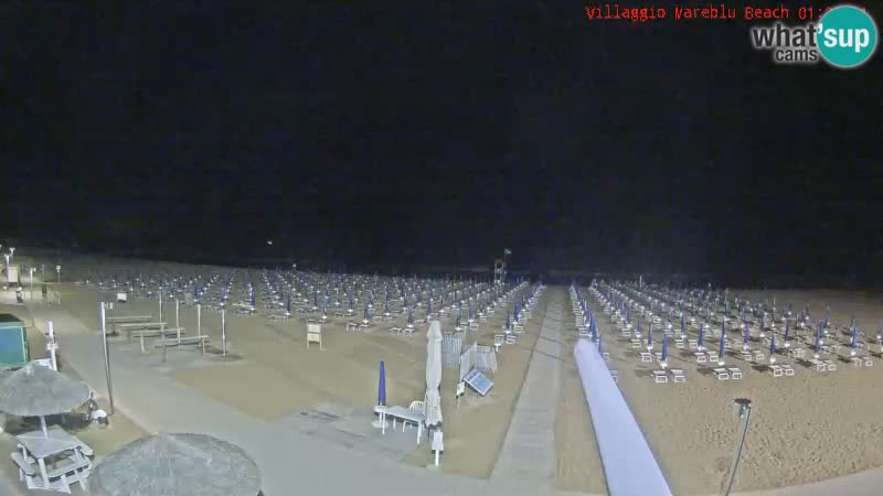 Webcam en direct de la plage Villaggio Mare Blu Bibione Pineda – Italie