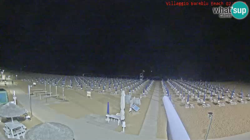 Playa webcam en vivo Villaggio Mare Blu Bibione Pineda – Italia