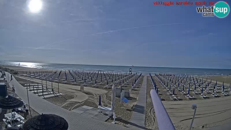 The beach Livecam Villaggio Mare Blu Bibione Pineda – Italy