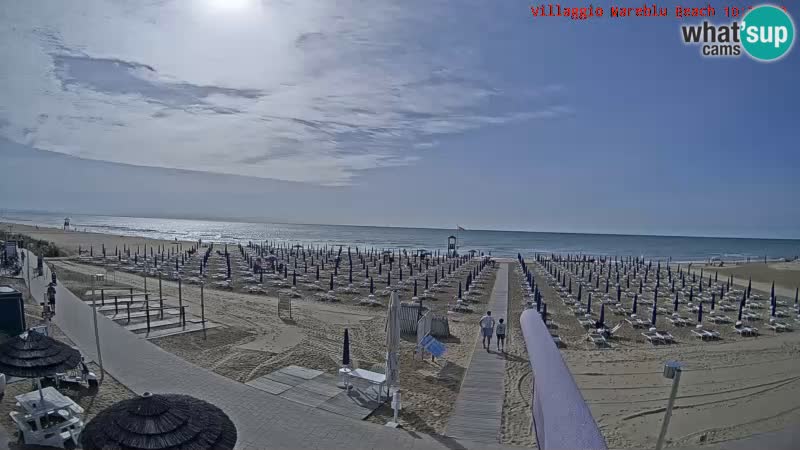 Playa webcam en vivo Villaggio Mare Blu Bibione Pineda – Italia