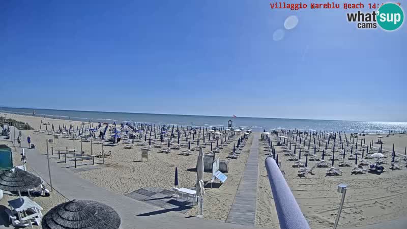 The beach Livecam Villaggio Mare Blu Bibione Pineda – Italy