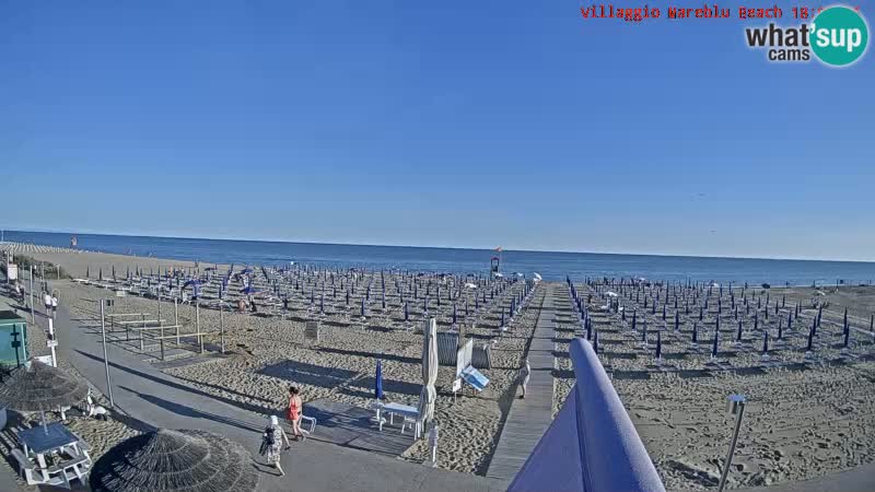 The beach Livecam Villaggio Mare Blu Bibione Pineda – Italy