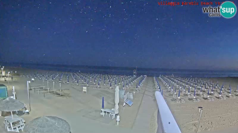 Playa webcam en vivo Villaggio Mare Blu Bibione Pineda – Italia