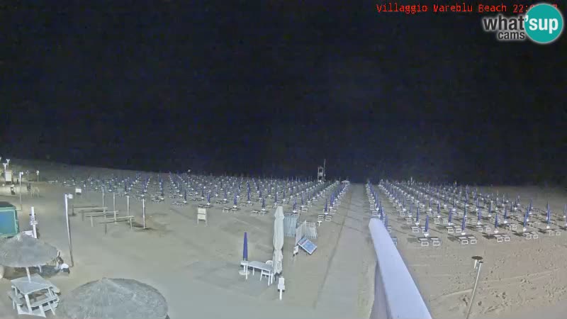 Spletna kamera na plaži v živo Villaggio Mare Blu Bibione Pineda – Italija