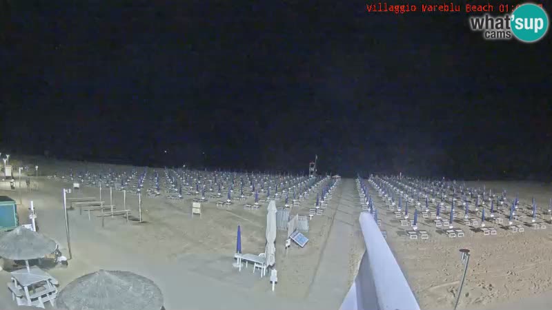 Webcam en direct de la plage Villaggio Mare Blu Bibione Pineda – Italie