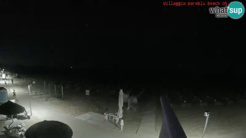 Spletna kamera na plaži v živo Villaggio Mare Blu Bibione Pineda – Italija