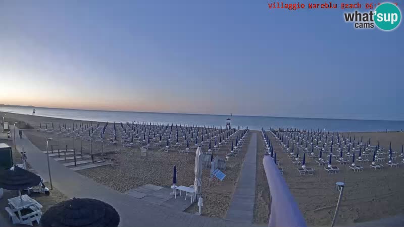 Spiaggia Webcam Villaggio Mare Blu Bibione Pineda