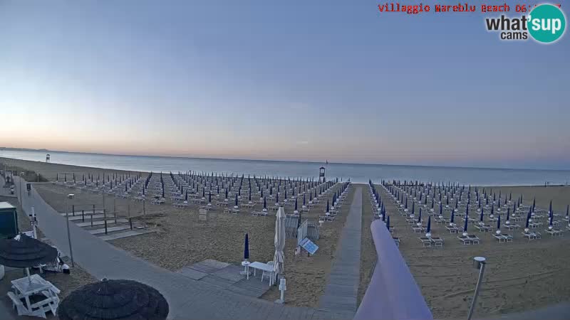 The beach Livecam Villaggio Mare Blu Bibione Pineda – Italy