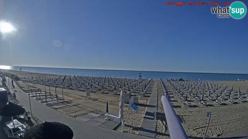 Der Strand Villaggio Mare Blu webcam Bibione Pineda – Italien