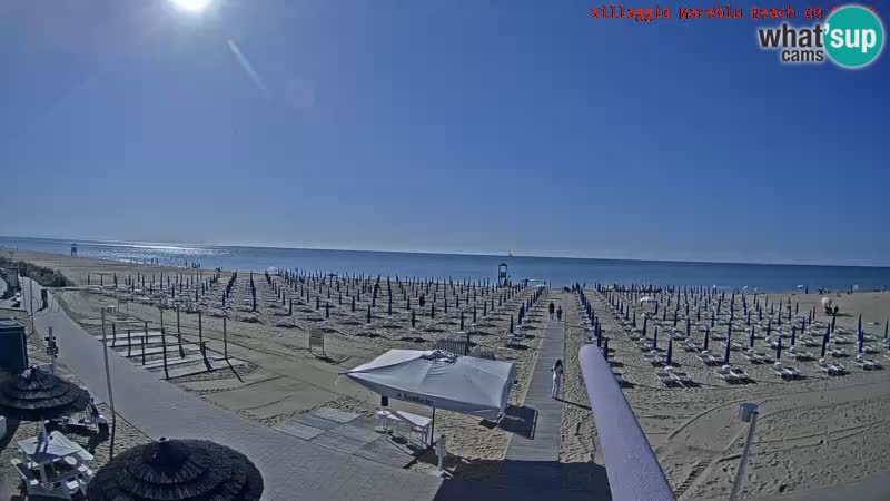 Der Strand Villaggio Mare Blu webcam Bibione Pineda – Italien