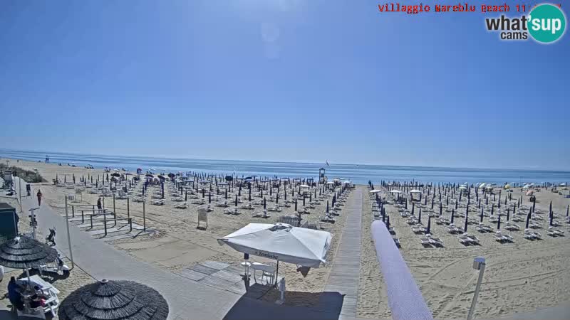The beach Livecam Villaggio Mare Blu Bibione Pineda – Italy