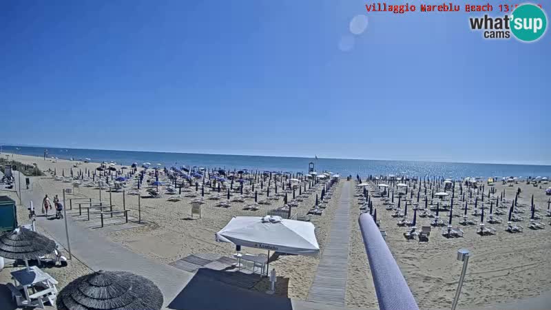 The beach Livecam Villaggio Mare Blu Bibione Pineda – Italy