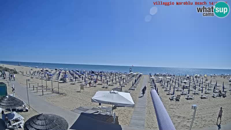 The beach Livecam Villaggio Mare Blu Bibione Pineda – Italy