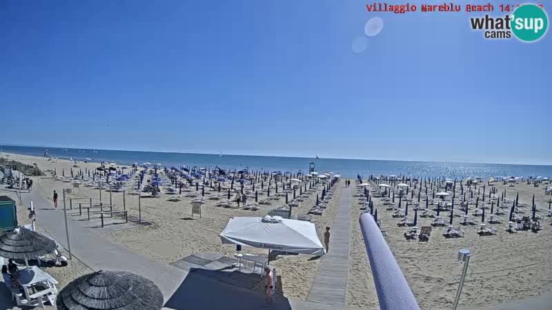 The beach Livecam Villaggio Mare Blu Bibione Pineda – Italy