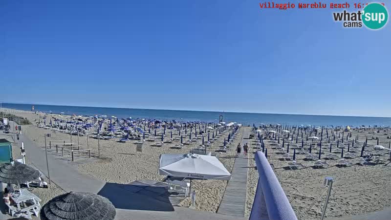 Der Strand Villaggio Mare Blu webcam Bibione Pineda – Italien